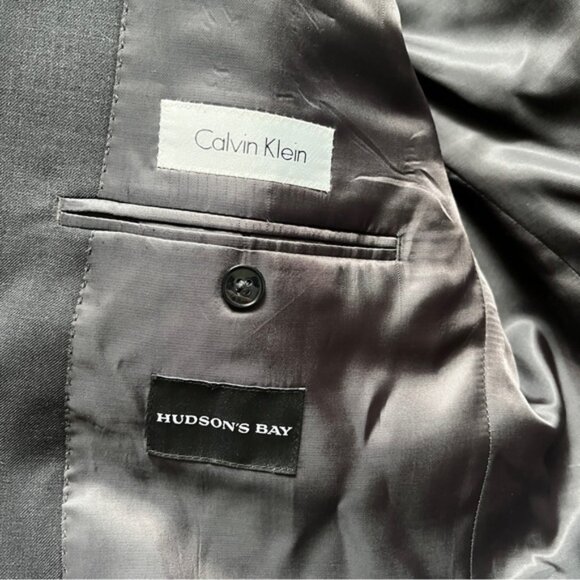 Calvin Klein wool blazer and pants suit set Sz 40R - Picture 5 of 13